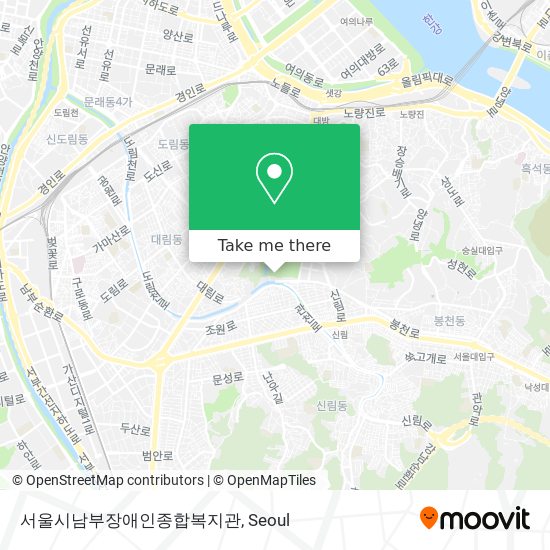 서울시남부장애인종합복지관 map