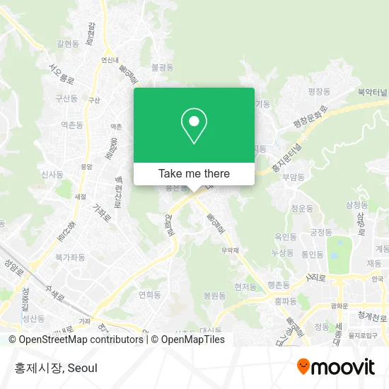 홍제시장 map