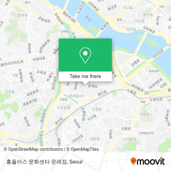 홈플러스 문화센타 문래점 map
