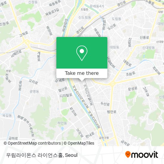 우림라이온스 라이언스홀 map