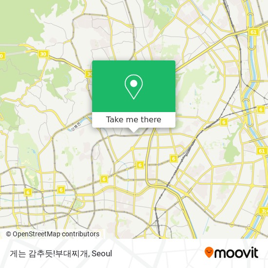 게는 감추듯!부대찌개 map