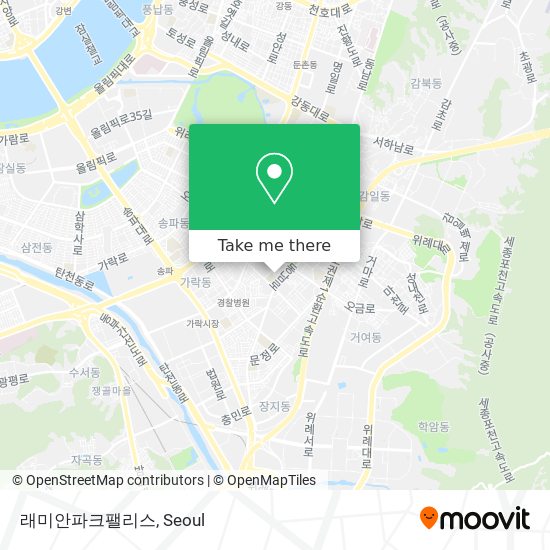 래미안파크팰리스 map
