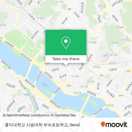 홍익대학교 사범대학 부속초등학교 map