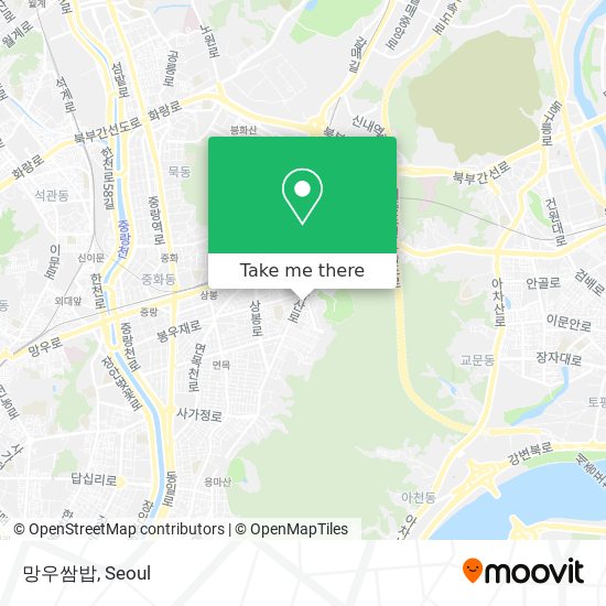 망우쌈밥 map