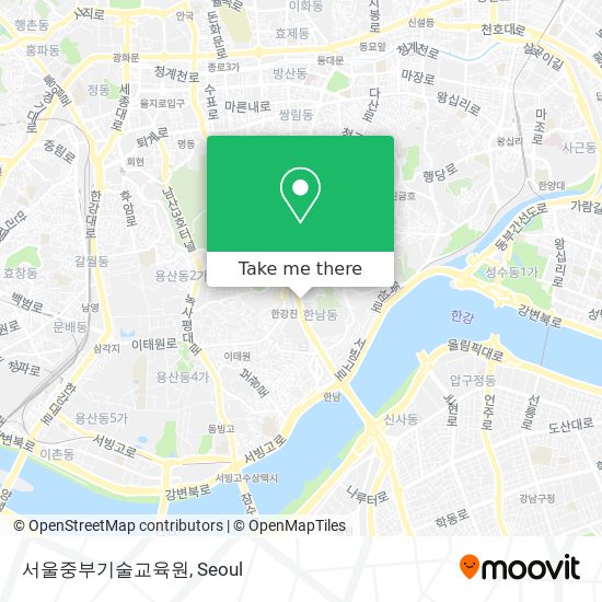 서울중부기술교육원 map