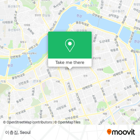 How to get to 이층집 in 강남구, 서울시 by Subway or Bus