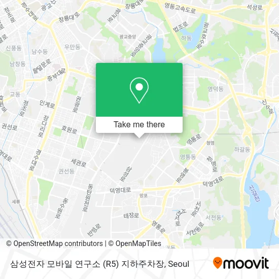 삼성전자 모바일 연구소 (R5) 지하주차장 map