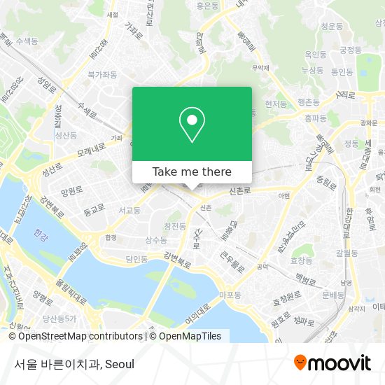 서울 바른이치과 map