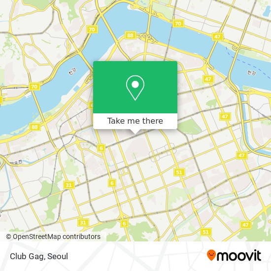 Club Gag map