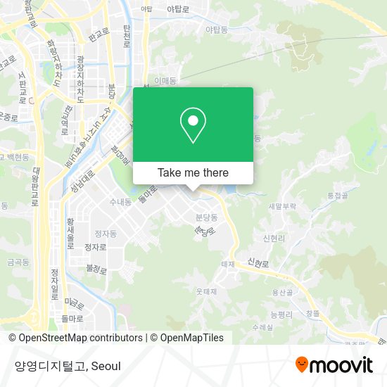 양영디지털고 map