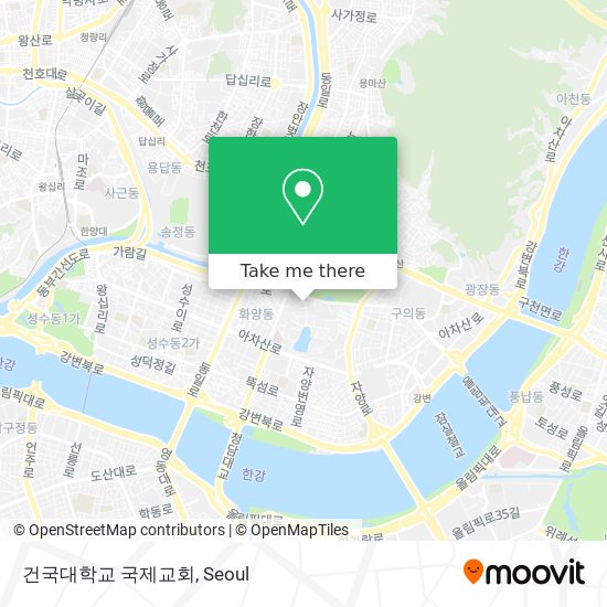 건국대학교 국제교회 map