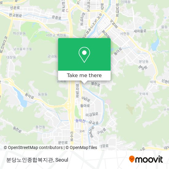 분당노인종합복지관 map