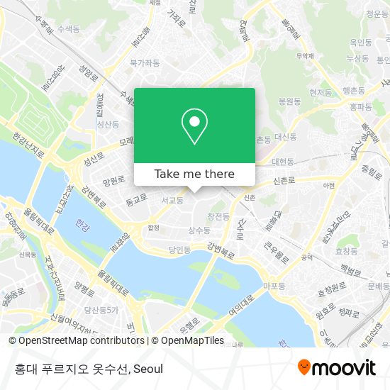 홍대 푸르지오 옷수선 map