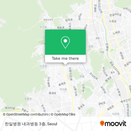 한일병원 내과병동 3층 map