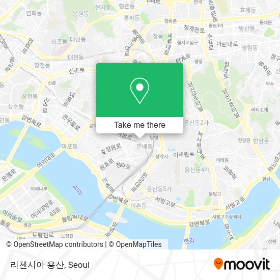리첸시아 용산 map