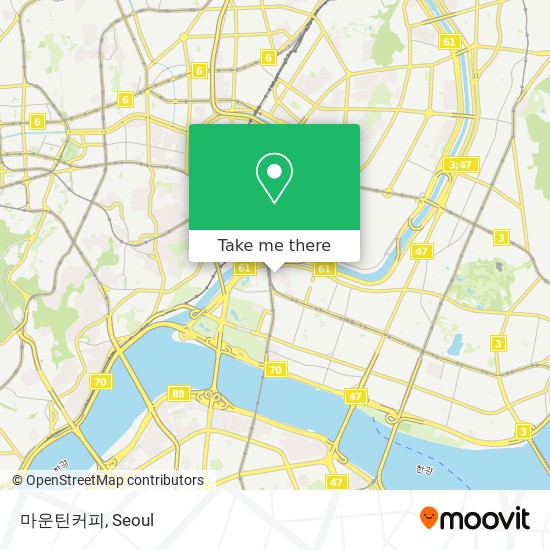 마운틴커피 map