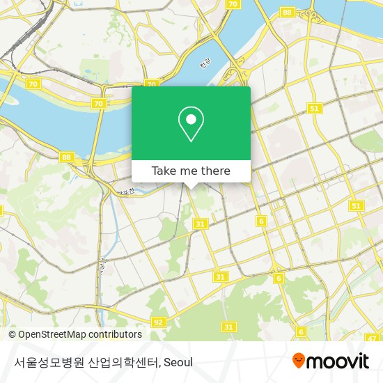 서울성모병원 산업의학센터 map