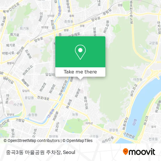 중곡3동 마을공원 주차장 map