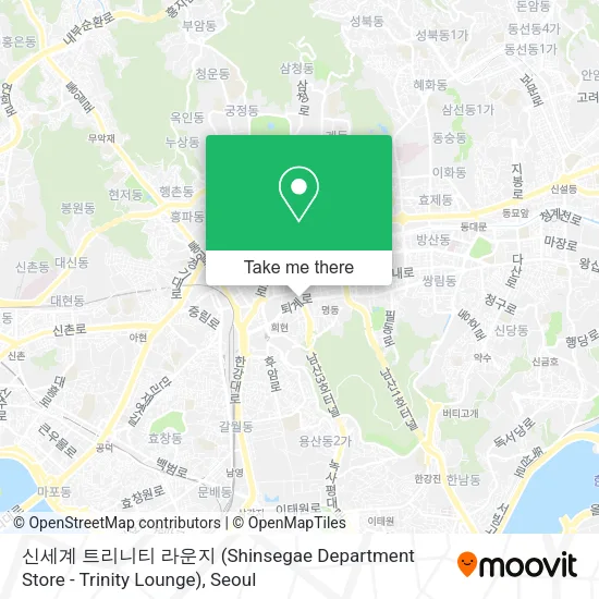 신세계 트리니티 라운지 (Shinsegae Department Store - Trinity Lounge) map