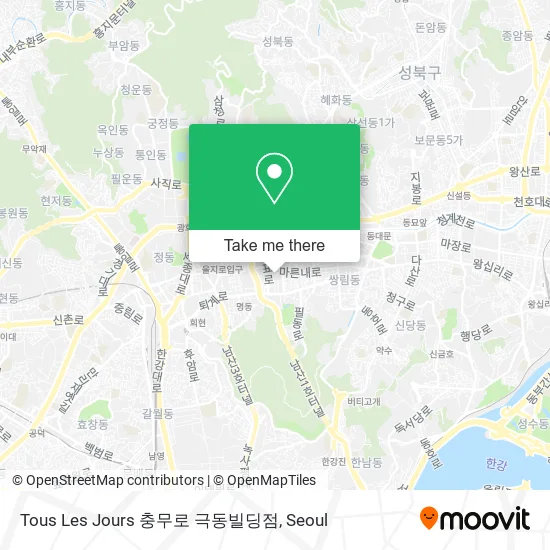 Tous Les Jours 충무로 극동빌딩점 map
