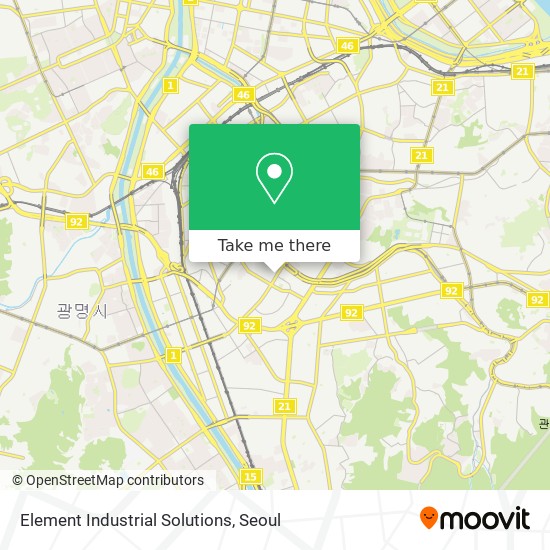 Element Industrial Solutions map