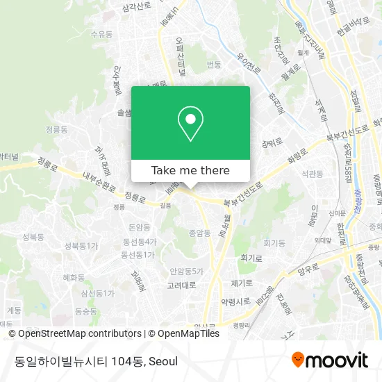 동일하이빌뉴시티 104동 map