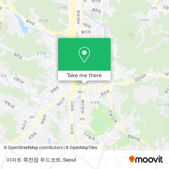 이마트 죽전점 푸드코트 map