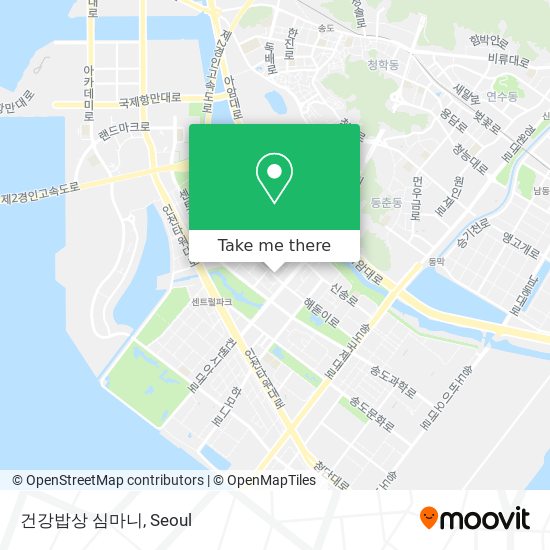 건강밥상 심마니 map