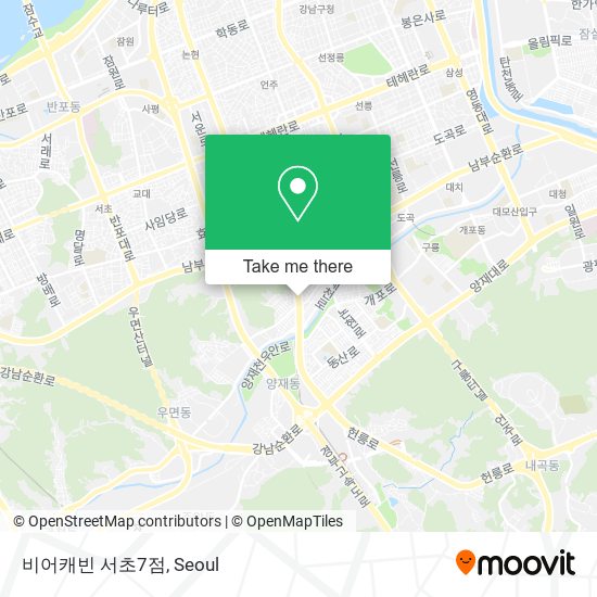 비어캐빈 서초7점 map