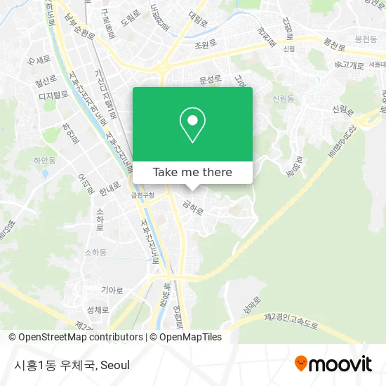 시흥1동 우체국 map