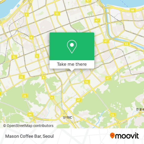Mason Coffee Bar map