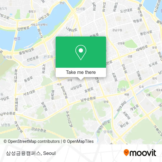 삼성금융캠퍼스 map