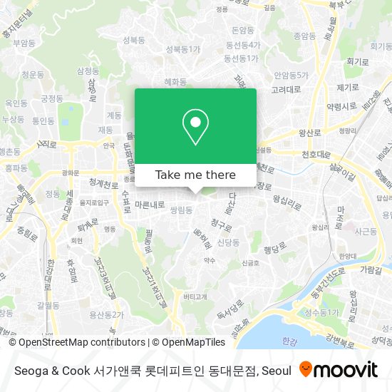 Seoga & Cook 서가앤쿡 롯데피트인 동대문점 map