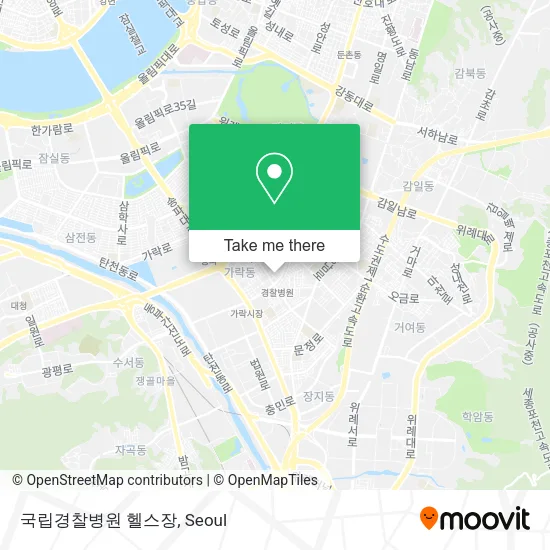 국립경찰병원 헬스장 map