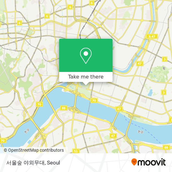 서울숲 야외무대 map