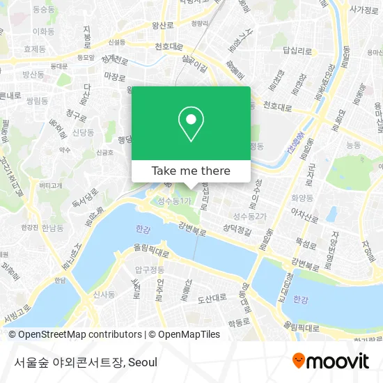 서울숲 야외콘서트장 map