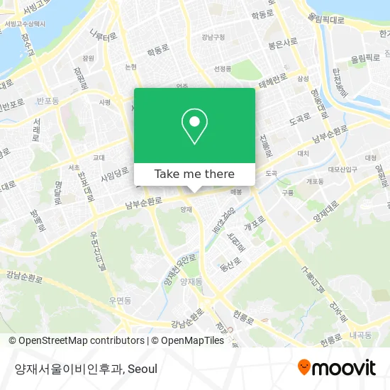 양재서울이비인후과 map