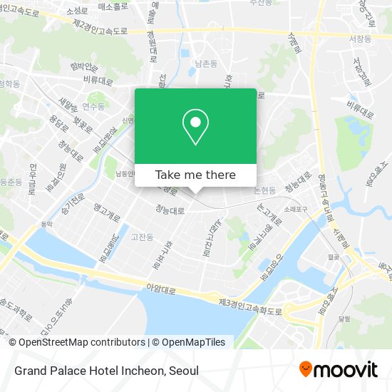 Grand Palace Hotel Incheon map