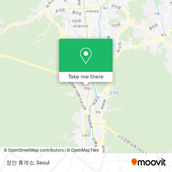 정안 휴게소 map