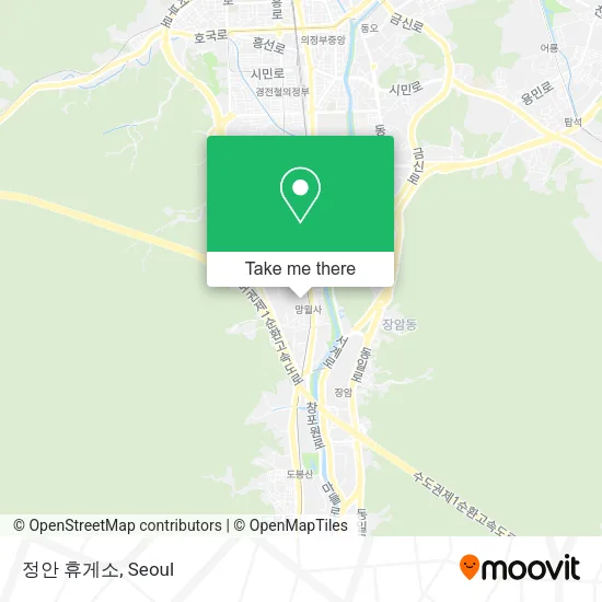 정안 휴게소 map
