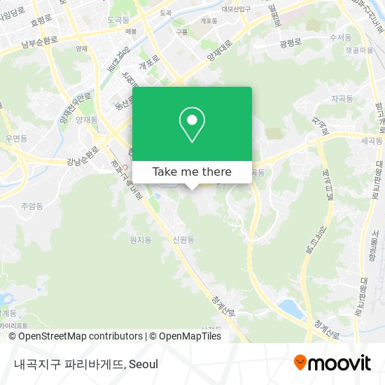 내곡지구 파리바게뜨 map