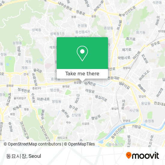 동묘시장 map