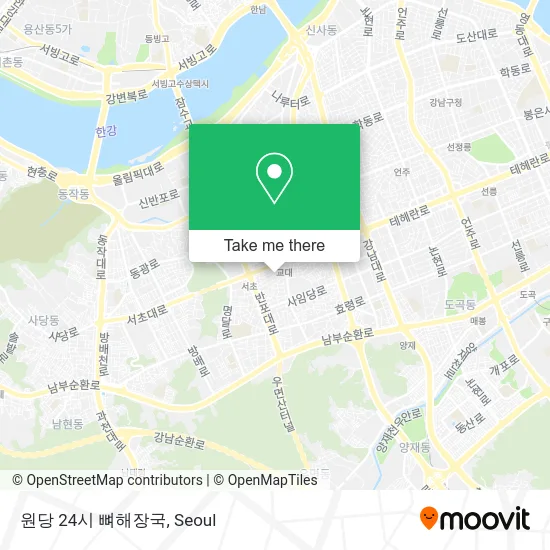 원당 24시 뼈해장국 map
