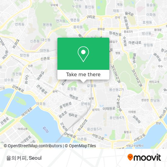 을의커피 map