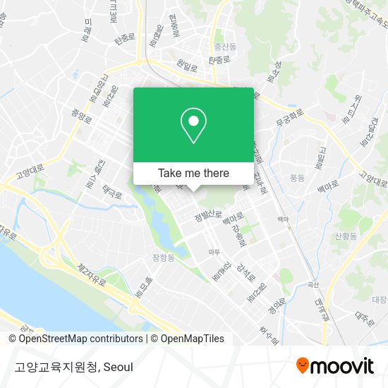 고양교육지원청 map