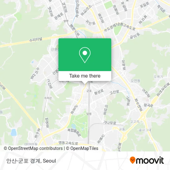 안산-군포 경계 map