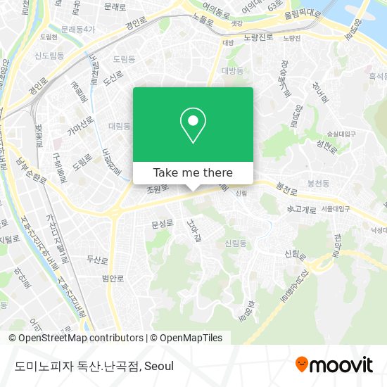 도미노피자 독산.난곡점 map