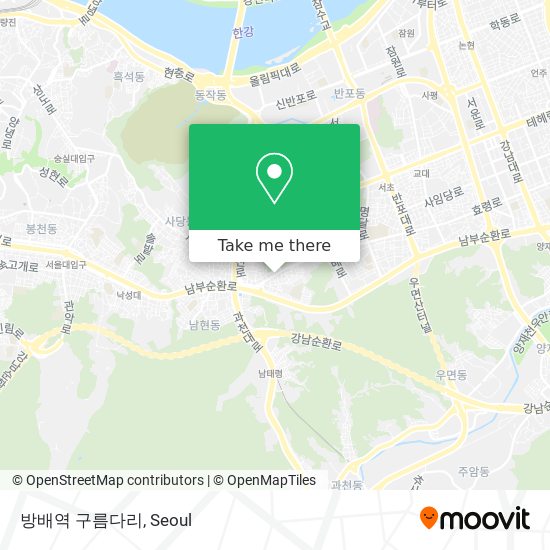 방배역 구름다리 map