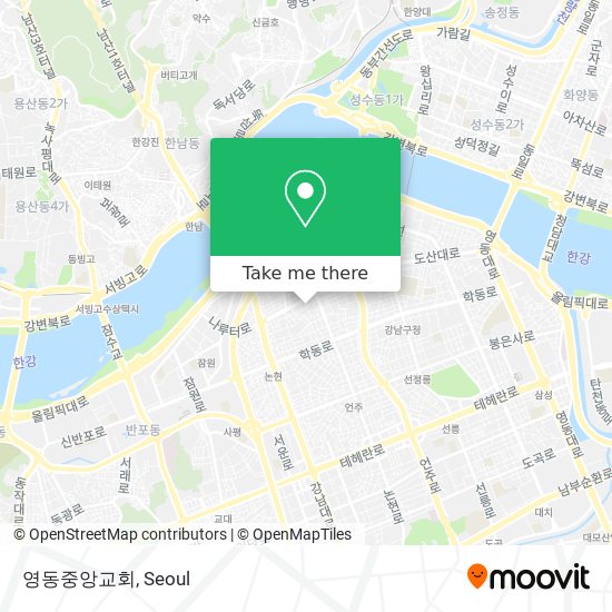 영동중앙교회 map