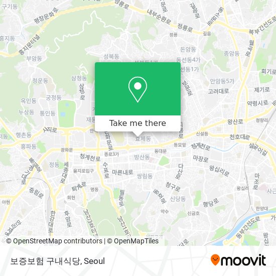 보증보험 구내식당 map